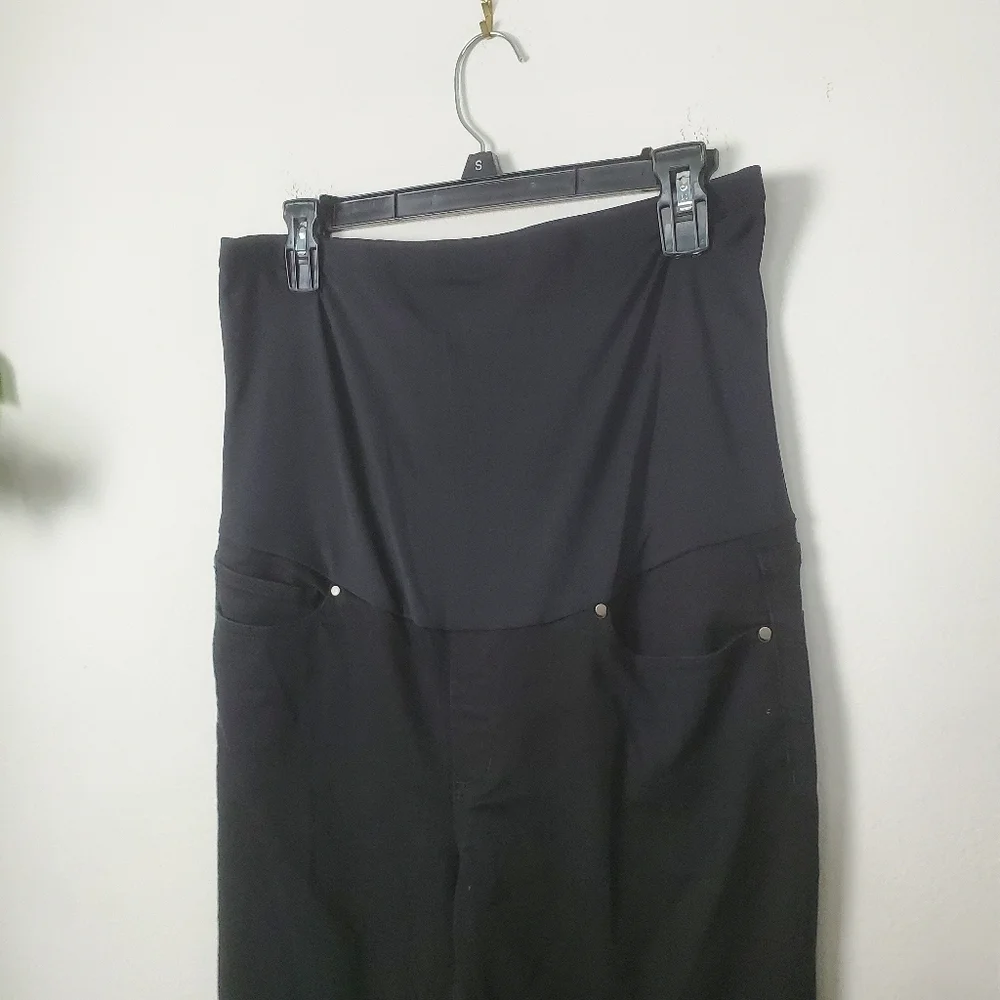 Nom Maternity Black Skinny Jeans Women's Large - Picture 4 of 11